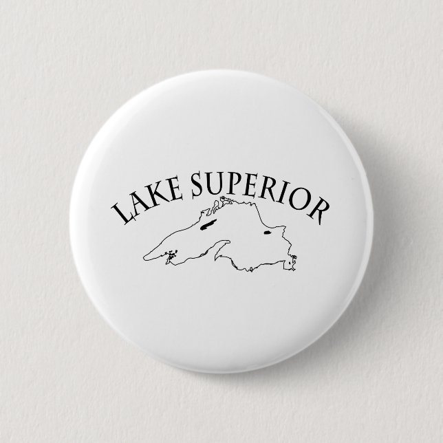 Lake Superior Karte Button (Vorderseite)