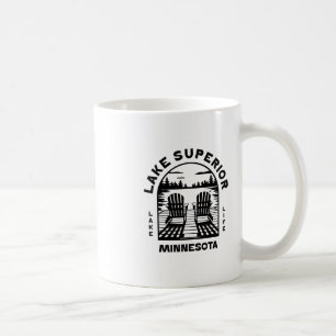 Lake Superior Minnesota Outdoor-Vintage 1  Kaffeetasse