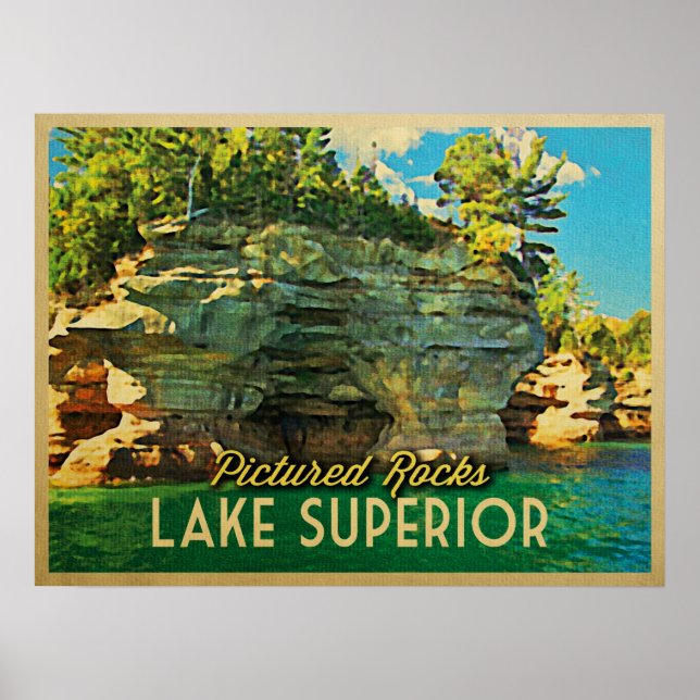 Lake Superior Pictures Rocks Poster (Vorne)