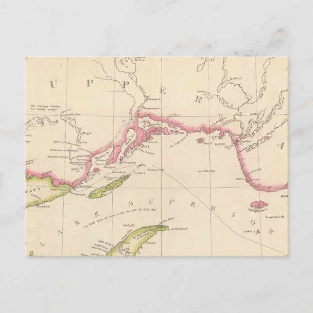 Lake Superior Postkarte (Vorderseite)