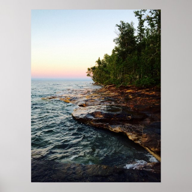 Lake Superior Shore Poster (Vorne)