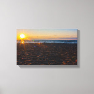Lake Superior Sunset, Ontonagon, Michigan Leinwanddruck