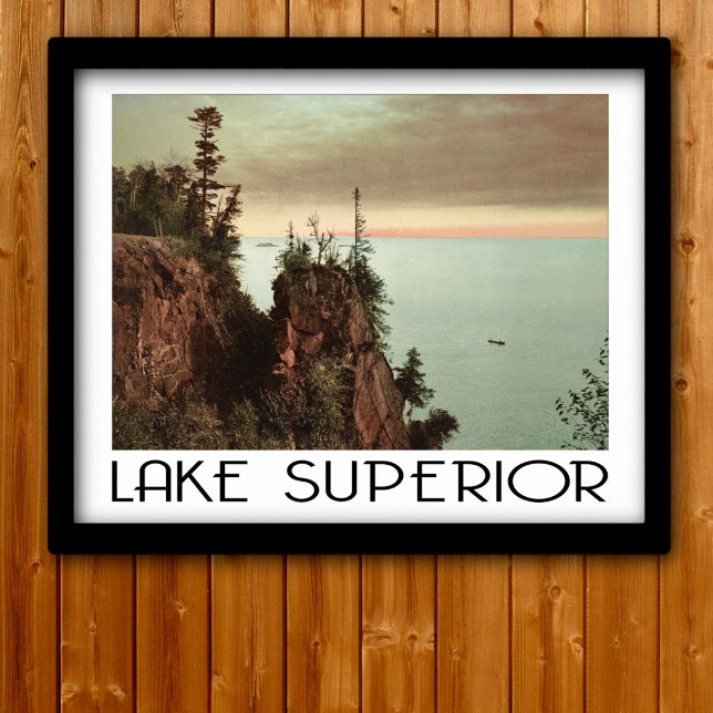 Lake Superior Vintage Travel Style Poster (Von Creator hochgeladen)