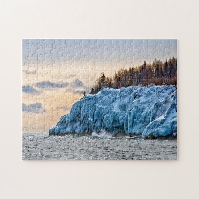Lake Superior's Frozen Shore Minnesota (Horizontal)