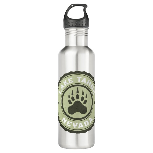 Lake Tahoe Bear Paw Nevada Edelstahlflasche (Vorderseite)