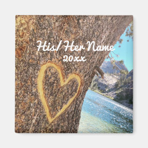 Lake Tahoe Blauwasser Baum Herz Liebe Magnet