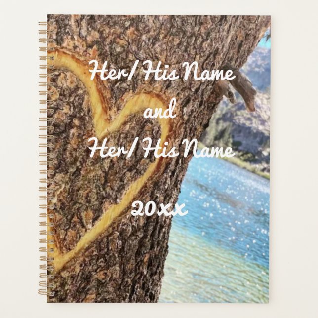 Lake Tahoe Blue Water Tree Herzliche Liebe Planer (Vorderseite)
