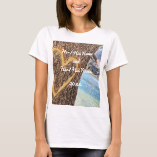 Lake Tahoe Blue Water Tree Herzliche Liebe T-Shirt