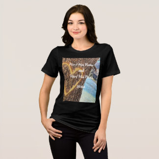 Lake Tahoe Blue Water Tree Herzliche Liebe Tri-Blend Shirt