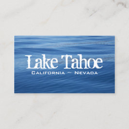 Lake Tahoe Blue Water Visitenkarte
