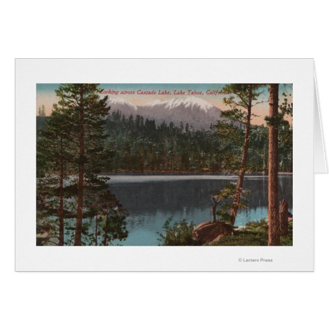 Lake Tahoe, CA - Blick über Cascade Lake (Vorderseite (Horizontal))