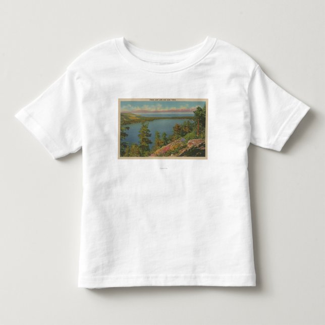Lake Tahoe, CA - gefallener Leaf See und Lake Kleinkind T-shirt (Vorderseite)