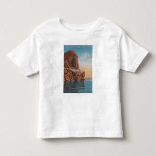 Lake Tahoe, CA - Höhlen-Felsen von der See-Ansich Kleinkind T-shirt