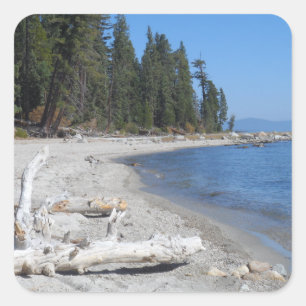Lake Tahoe, CA Quadratischer Aufkleber