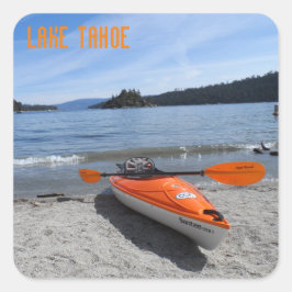 Lake Tahoe, CA Quadratischer Aufkleber