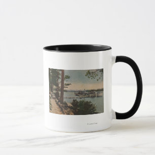 Lake Tahoe, CA - Smaragdbucht-Ansicht mit Dampfer Tasse