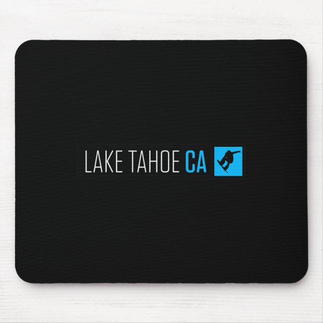 Lake Tahoe Ca Snowboard Box Typ Mousepad (Vorne)