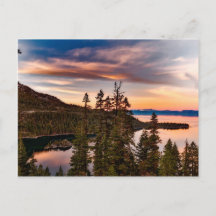 Lake Tahoe California at Sunset Customizable