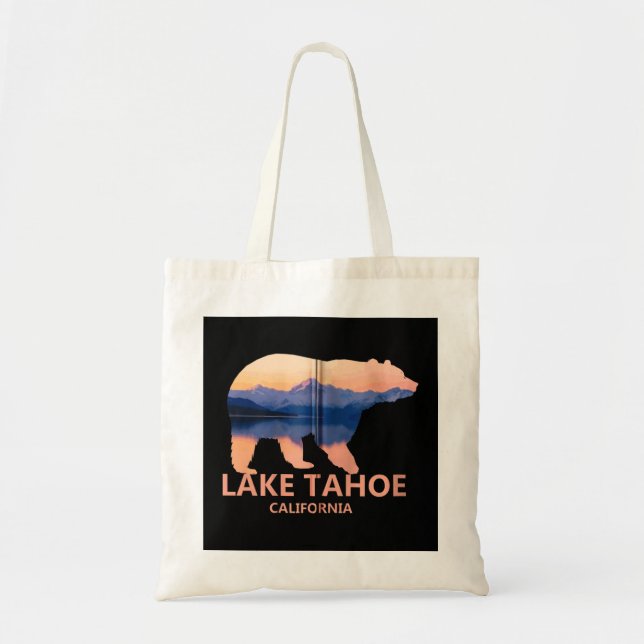 Lake Tahoe California Grizzly Bear Souvenir Gesche Tragetasche (Vorne)