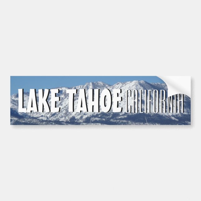 Lake Tahoe California landschaftlicher Autoaufkleb Autoaufkleber (Vorne)