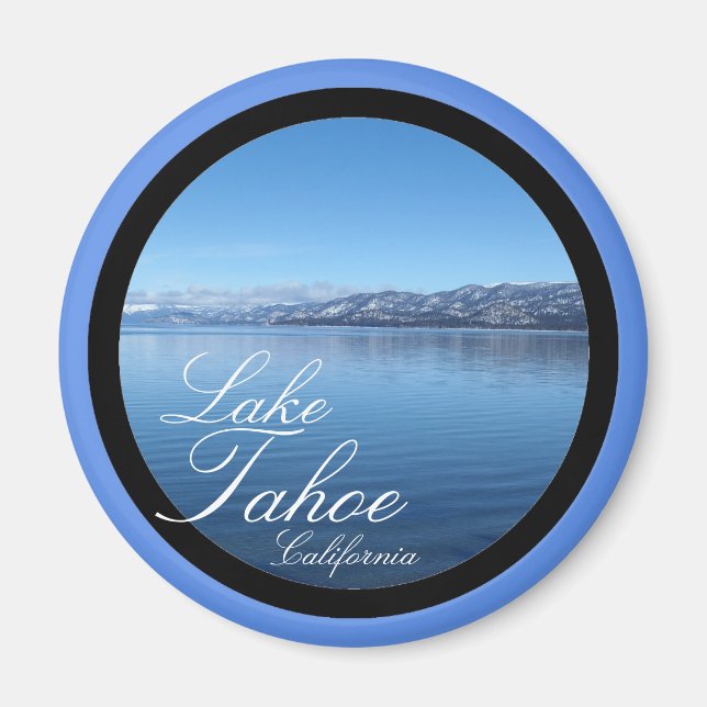 Lake Tahoe California landschaftlicher Kreismagnet Magnet (Vorne)