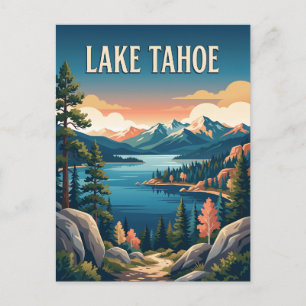 Lake Tahoe California Nevada Bergreisen Postkarte