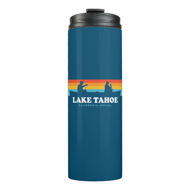 Lake Tahoe California Nevada Canoe Thermosbecher (Vorderseite)