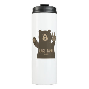 Lake Tahoe California Nevada Peace Bear Thermosbecher