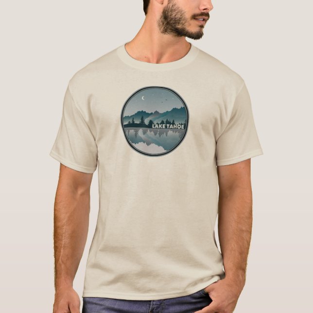 Lake Tahoe California Nevada Reflektion T-Shirt (Vorderseite)