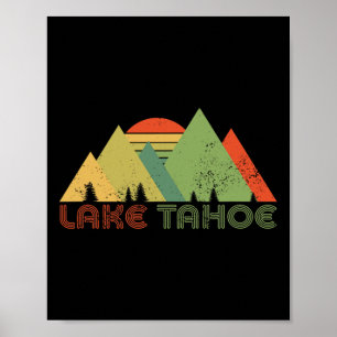 Lake Tahoe California Nevada Skifahren Ski C Poster