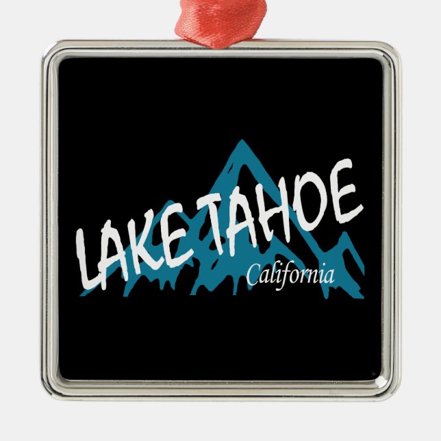 Lake Tahoe California Ornament Aus Metall (Vorne)