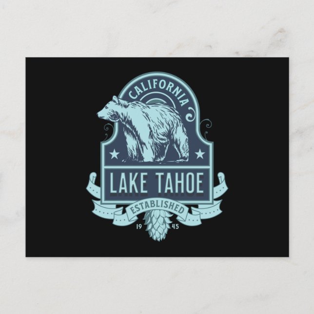 Lake Tahoe California Postkarte (Vorderseite)