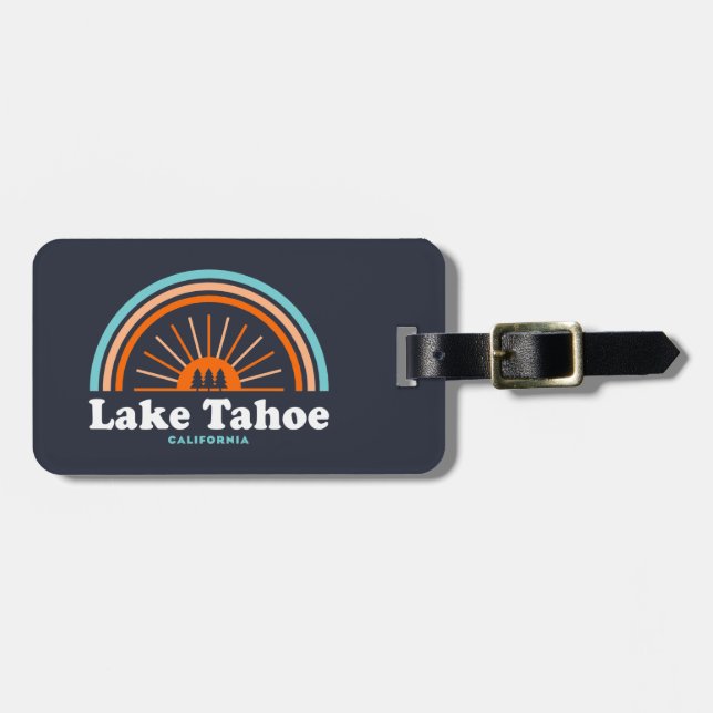 Lake Tahoe California Rainbow Gepäckanhänger (Vorderseite horizontal)