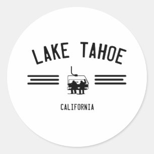 Lake Tahoe California Runder Aufkleber