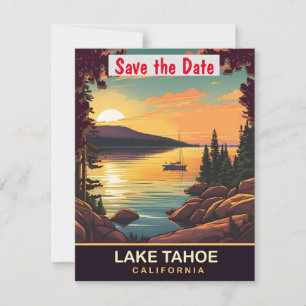 Lake Tahoe, Californie, Carte postale Voyage,