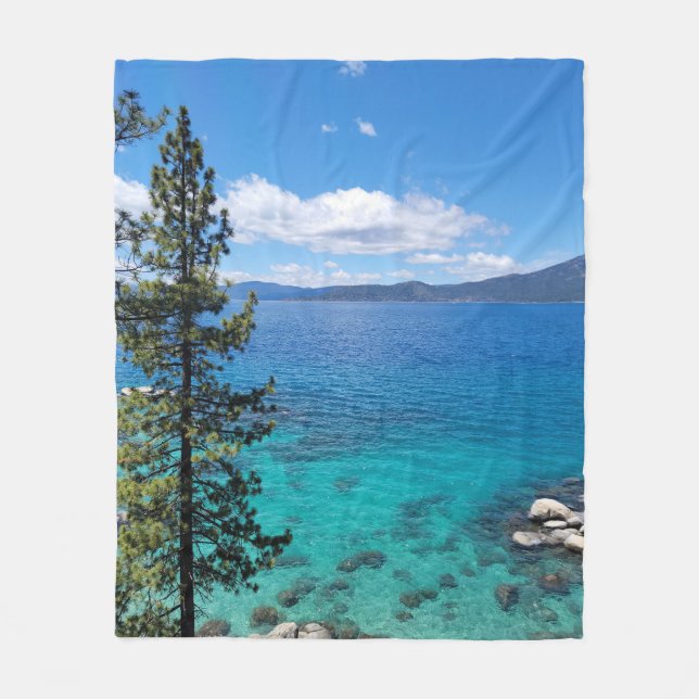Lake Tahoe Clear Waters Fleecedecke (Vorderseite)