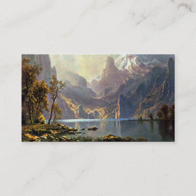 Lake Tahoe, das Nevada-Kunst durch Albert Visitenkarte (Vorderseite)