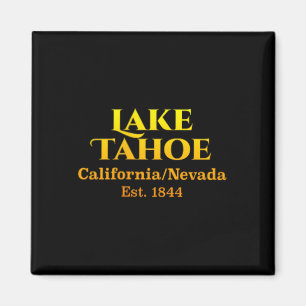 Lake Tahoe Design Brusttasche Logo Hirsch 2-seitig Magnet