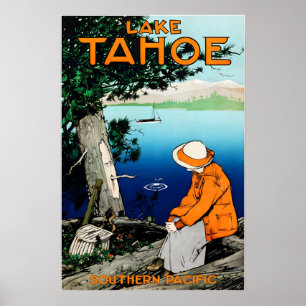Lake Tahoe Druck California Nevada Kunst Southern Poster