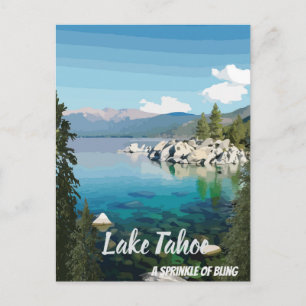 Lake Tahoe Ein Spritzer Kalifornien & Nevada Postk Postkarte