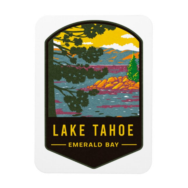 Lake Tahoe Emerald Bay Magnet (Vertikal)