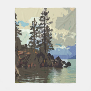 Lake Tahoe Fleece Blanket