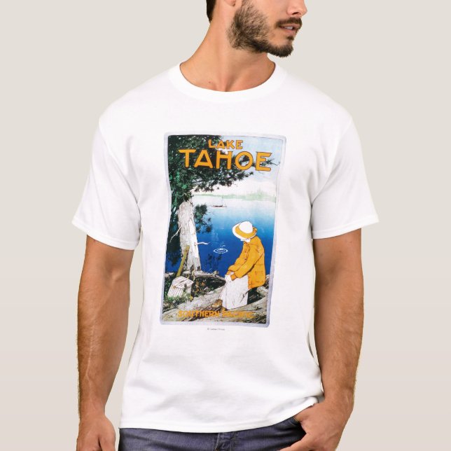 Lake Tahoe förderndes PosterLake Tahoe, CA T-Shirt (Vorderseite)