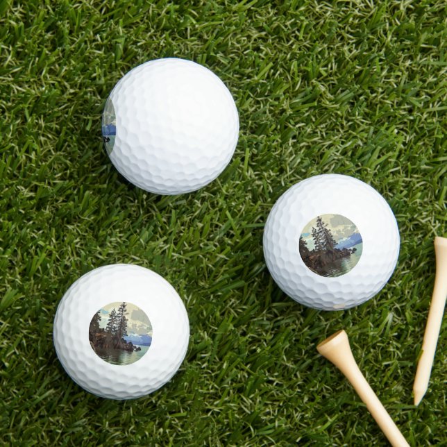 Lake Tahoe Golf Balls Golfball (Insitu Gras)