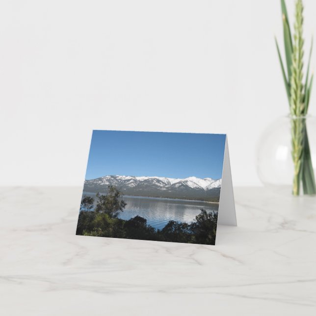 Lake Tahoe Happy Birthday Karte (Vorderseite)