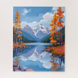 Lake Tahoe Herbst | Herbstlaub Bergmalerei