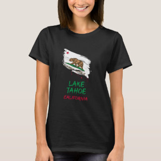Lake Tahoe Kalifornien Farbklecksflagge Urlaub T-Shirt