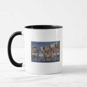 Lake Tahoe, Kalifornien - große Buchstabe-Szenen Tasse