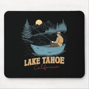 Lake Tahoe Kalifornien Lustiger Sommer Angeln Camp Mousepad