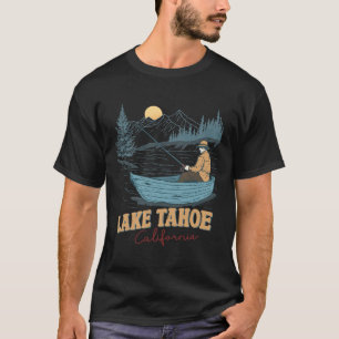 Lake Tahoe Kalifornien Lustiger Sommer Angeln Camp T-Shirt